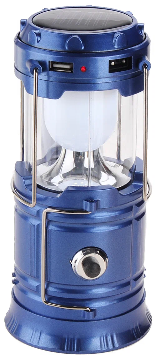 فانوس تخييم LED شمسي — يشحن بالشمس والـ USB | مثالي لانقطاع الكهرباء