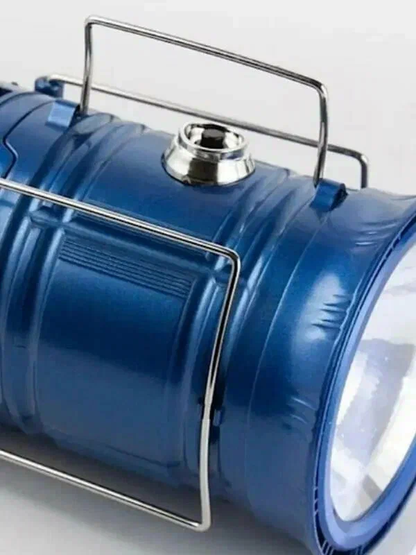 فانوس تخييم LED شمسي — يشحن بالشمس والـ USB | مثالي لانقطاع الكهرباء