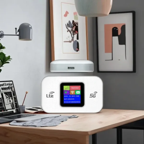 3 (1) جهاز توجيه واي فاي محمول مزود بفتحة لبطاقة SIM